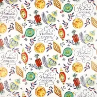 Набор упаковочной бумаги «Новогодняя», 4 листа, 70 × 100 см Набор упаковочной бумаги «Новогодняя», 4 листа, 70 × 100 см