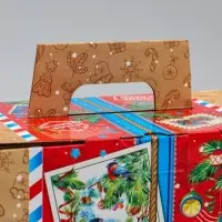 Коробка Новогодняя подарочная "Почта" 27 х 14,5 х 16 см