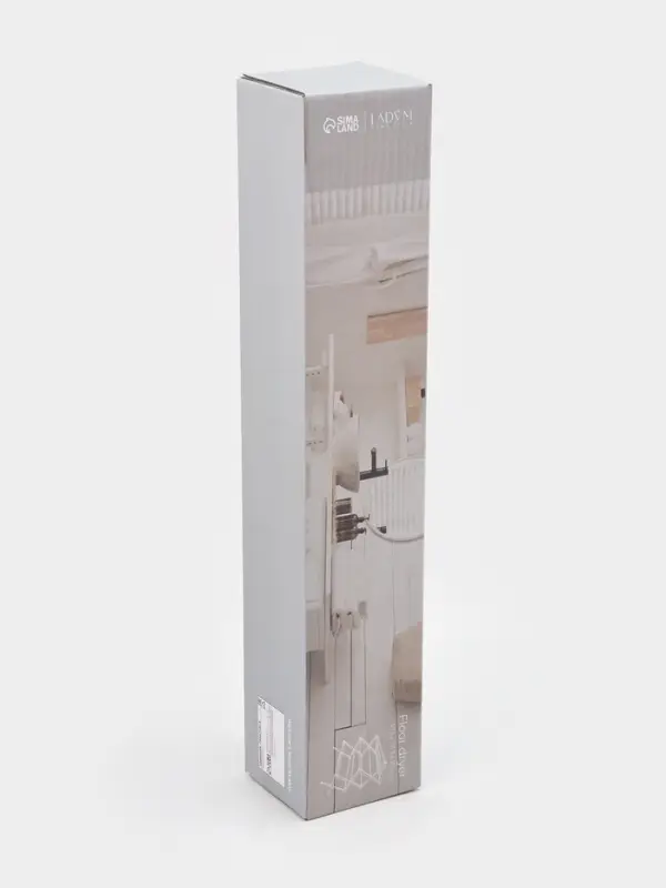 Сушилка для белья напольная LaDо́m, складная, раздвижная, металл, белая