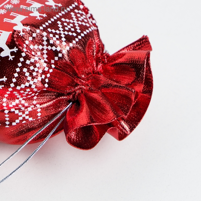 Мешочек подарочный парча «С Новым годом», 16 х 24 см +/- 1.5 см, Новый год