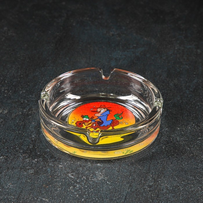 Набор «Приколы», 2 бокала для пива 300 мл, пепельница Набор «Приколы», 2 бокала для пива 300 мл, пепельница