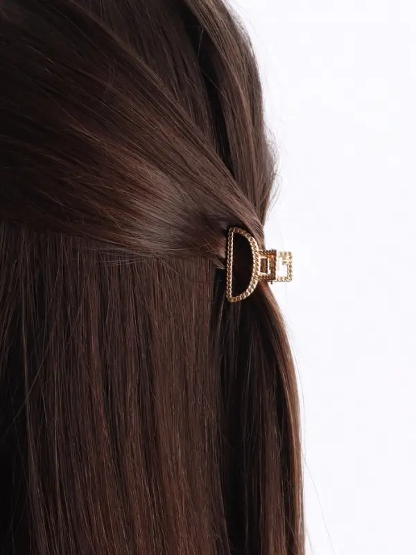 Крабик для волос &laquo;Эмма&raquo;, дуга, 2.5 см, золотистый