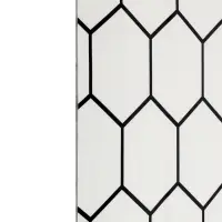 Панель самоклеящаяся 60*30 см восьмиугольник белый