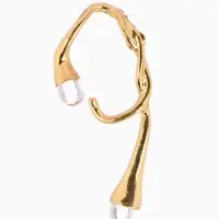 Серьга кафф &laquo;Абстракция&raquo; капли, цвет золото