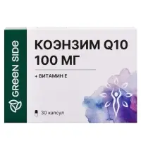 Коэнзим Укрепление сердечных мышц Q10 100 мг, 30 капсул, 475 мг