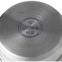 Сотейник 1,7л, нержавеющая сталь, тройное дно, d=195, h=68, индукция