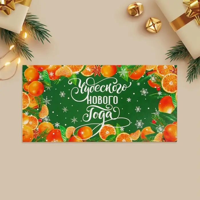 Конверт для денег «Чудесного Нового года», 16.5×8 см Конверт для денег «Чудесного Нового года», 16.5×8 см