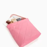 Сумка - мешок женская без застёжки, 35&times;7&times;33 см, со стёжкой, розовая