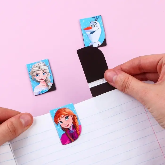 Магнитные закладки для книг, 4 шт. на открытке «Самой красивой!», Холодное сердце Магнитные закладки для книг, 4 шт. на открытке «Самой красивой!», Холодное сердце