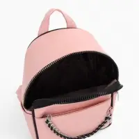 Рюкзак-мини женский на молнии, с карманом, размер 21&times;12&times;27 см, розовый