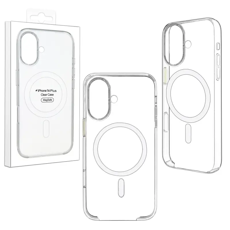Чехол iPh 16 (6.1) Clear Case PC (MagSafe + анимация NFC) ORG Чехол iPh 16 (6.1) Clear Case PC (MagSafe + анимация NFC) ORG
