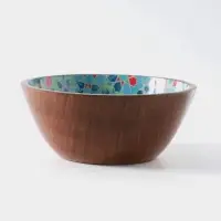 Чаша &laquo;Калейдоскоп&raquo;, 18&times;18&times;8 см, дерево шишам