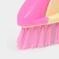 Щётка утюжок для уборки Доляна, с ручкой, пластик, хозяйственная, 17&times;6&times;8.5 см, МИКС