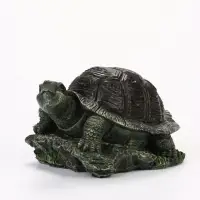 Садовая фигура из полистоуна &laquo;Черепаха на камне&raquo;, 23&times;14&times;12 см, Greengo