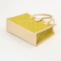 Сумка плетёная на застёжке из пандана, 35&times;12&times;40 см, жёлтая