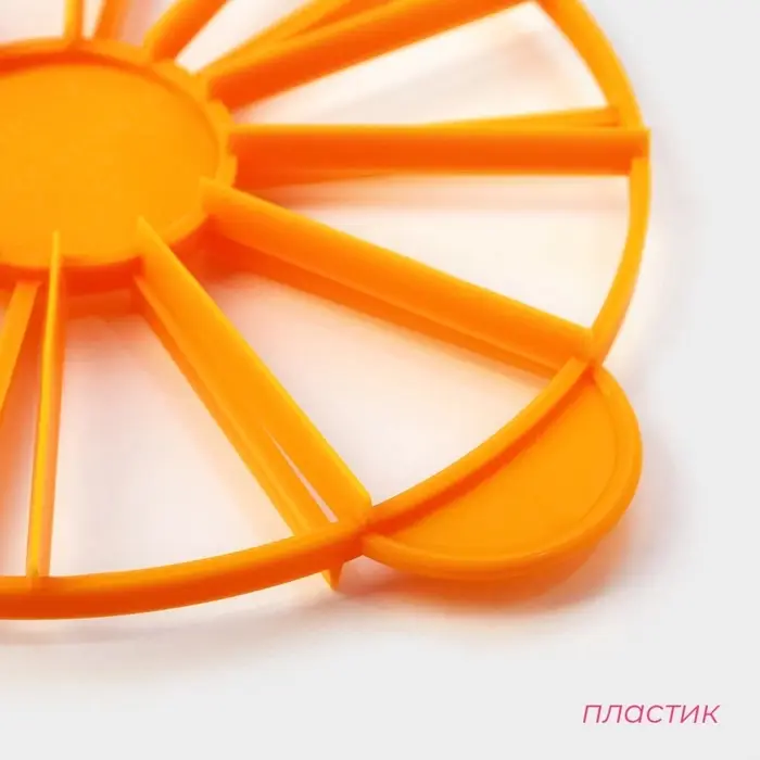 Делитель для торта Доляна, 10/12 частей, 26.5 см, пластик, МИКС