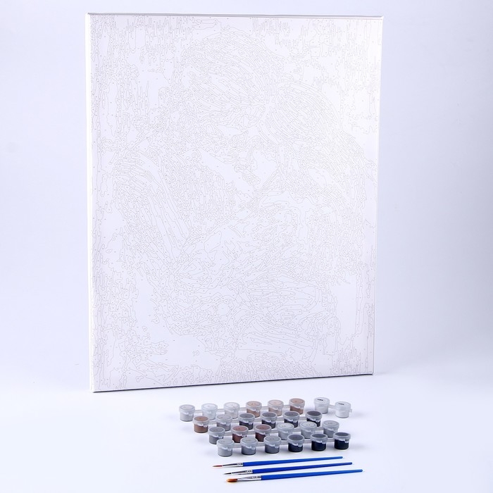 Картина по номерам на холсте с подрамником  Картина по номерам на холсте с подрамником "Нежные объятия" 40*50 см