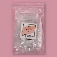 Типсы для наращивания ногтей, 500 шт., форма овал, 10 размеров, прозрачные