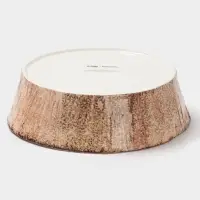 Тарелка глубокая Magistro Wood, 1.95 л, d=23.5 см, фарфор, коричневая