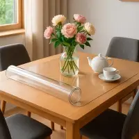 Гибкое стекло тм VETTA, 60x80x0,05см, ПВХ, цвет прозрачный