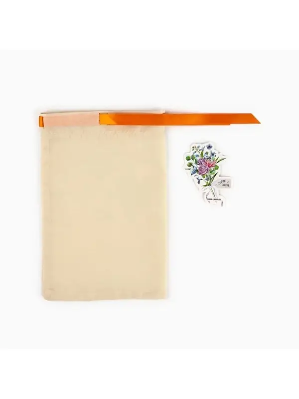 Мешочек подарочный из хлопка &laquo;С любовью для тебя&raquo;, цветы, 16&times;24 см &plusmn; 1.5 см