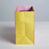 Пакет подарочный крафтовый, упаковка, &laquo;Несу радость&raquo;, MS 18&times;23&times;10 см