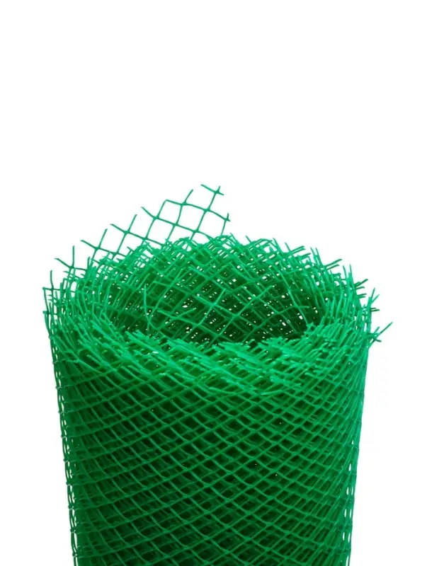 Сетка садовая, 1&times;10 м, ячейка ромб 15&times;15 мм, пластиковая, зелёная, Greengo, в рулоне