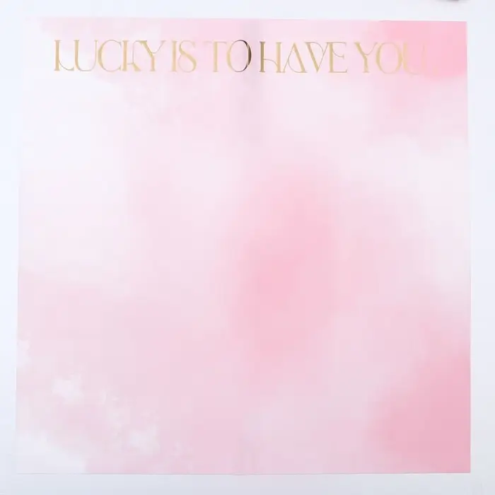 Пленка для цветов матовая, «Акварель», 57×57 см, розовый Пленка для цветов матовая, «Акварель», 57×57 см, розовый