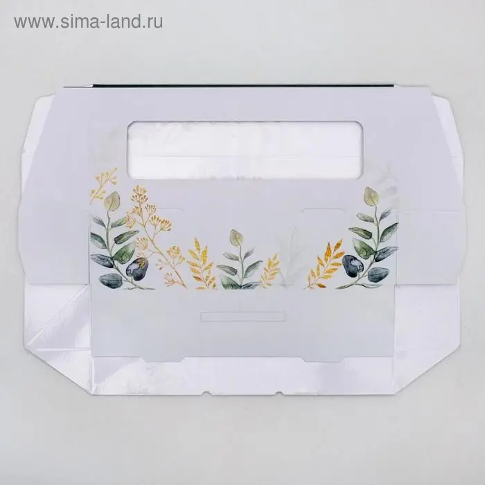 Кондитерская упаковка, коробка с ламинацией &laquo;Nature&raquo;, 17 х 7 х 4 см