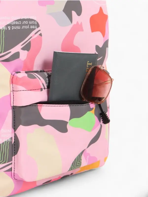 Рюкзак школьный для девочки, размер 30&times;13&times;42 см, розовый