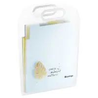 Папка А4, 6 отделений, Eco, 650 мкм, вертикальная, с ручкой, прозрачная, с рисунком