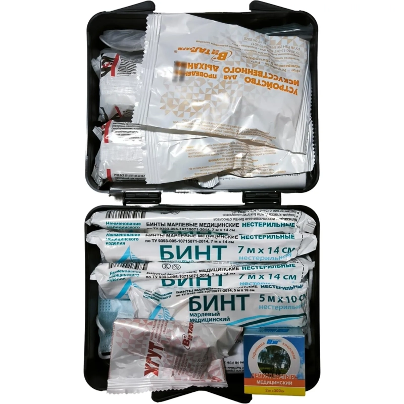 Аптечка первой помощи автомобильная ф.38. 54054 пр. №260н пластик.бокс