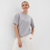 Футболка женская MINAKU OVERSIZE FIT: цвет светло-серый, р-р 44
