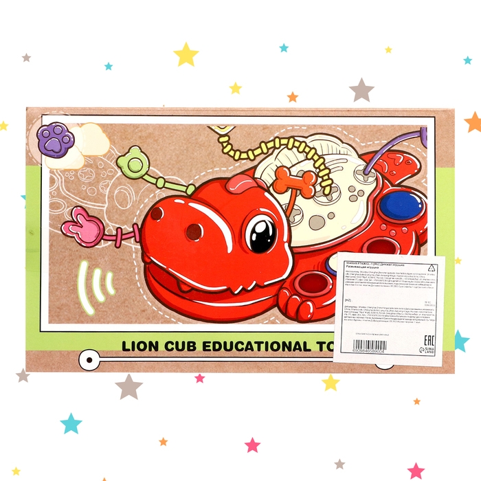 Развивающая игрушка «Динозаврик», цвета МИКС