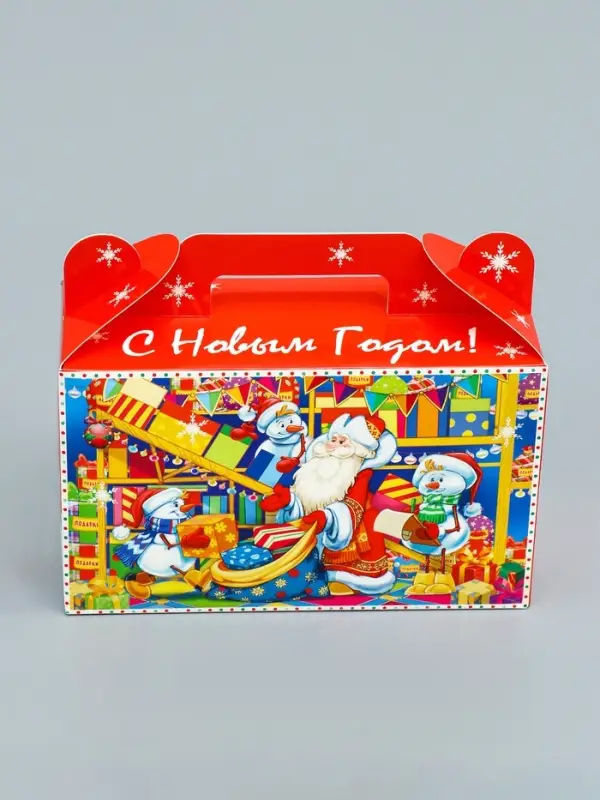 Подарочная новогодняя коробка «Сияние праздника» , подарочек малый 17.5×7×10.5 см Подарочная новогодняя коробка «Сияние праздника» , подарочек малый 17.5×7×10.5 см