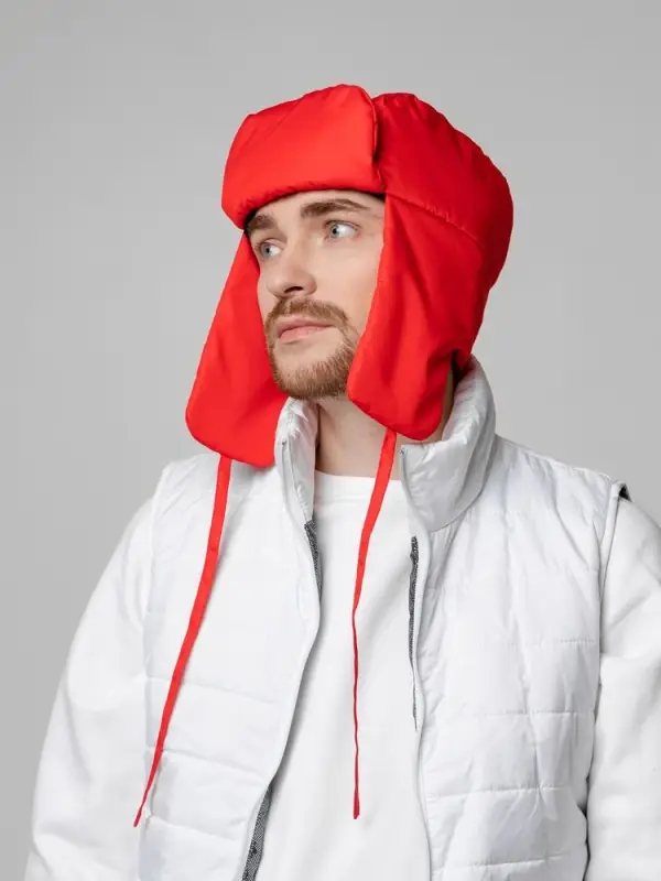 Шапка-ушанка Shelter, красная Шапка-ушанка Shelter, красная