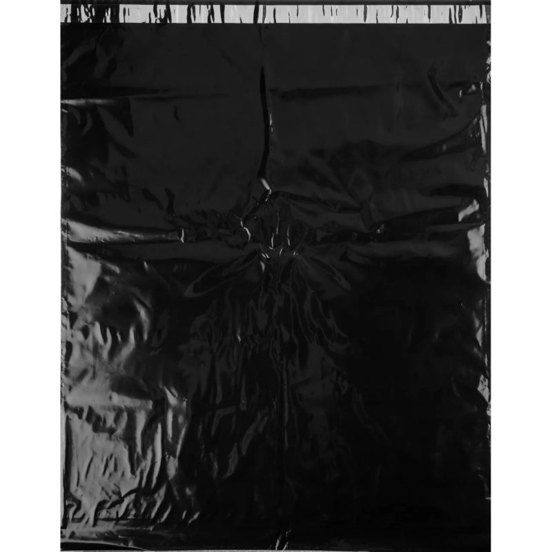 Корд курьерский пакет,без печати,без кармана,черн.,500х600+40,40мкм,50шт/уп