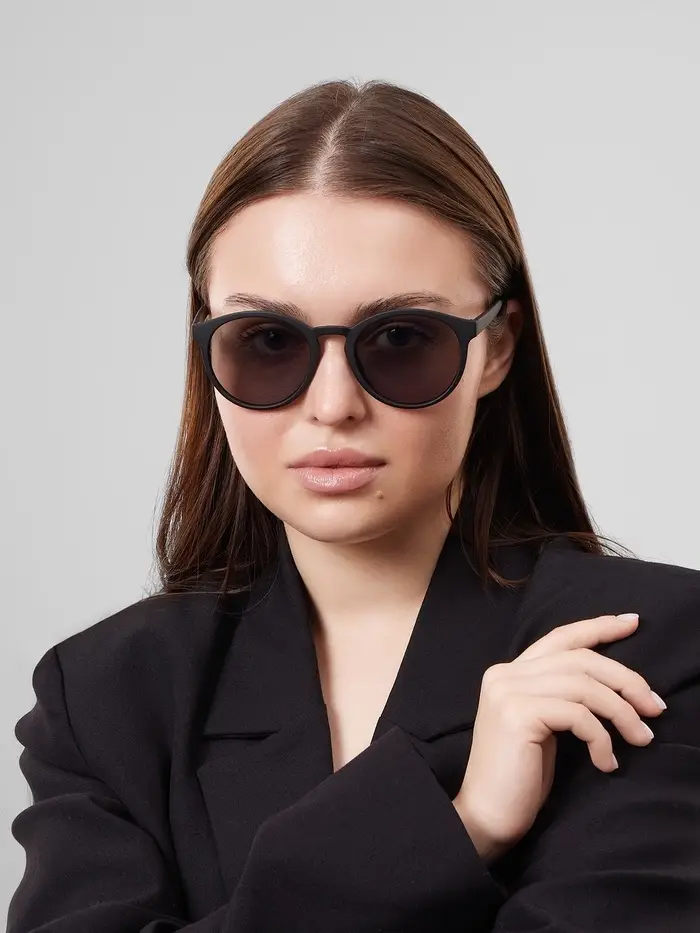 Очки солнцезащитные &laquo;Панто&raquo;, uv 400, линза 5&times;4.5 см, фиолетовые