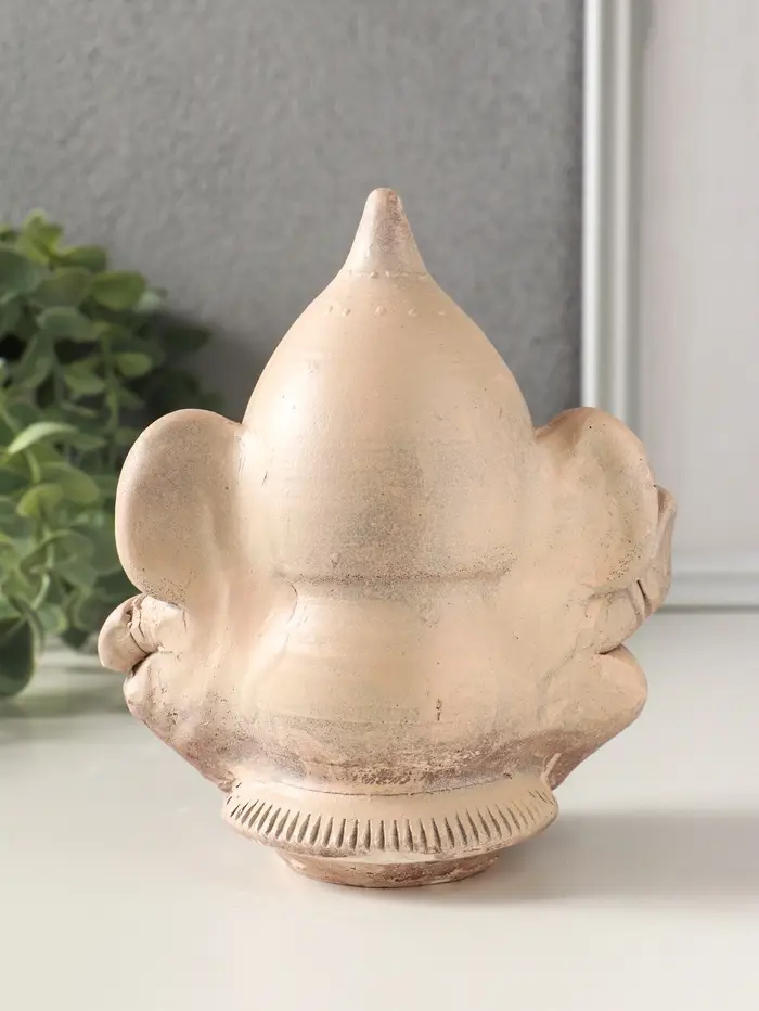 Фигурка гипс &laquo;Ганеш&raquo;, 14&times;13&times;9 см, эффект состаривания, слоновая кость