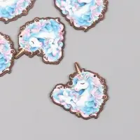 Декор для творчества дерево "Семья единорогов" 4х4,2х0,3 см Декор для творчества дерево "Семья единорогов" 4х4,2х0,3 см