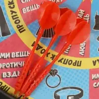 Дартс 2 в 1 Время игры, фанты, на раздевание, 41&times;41 см, 3 дротика, 18+