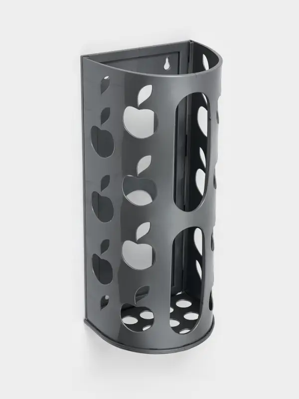 Корзина для пакетов Darel plastic &laquo;Яблоко&raquo;, пластик, 16&times;13.5&times;37.5 см, МИКС