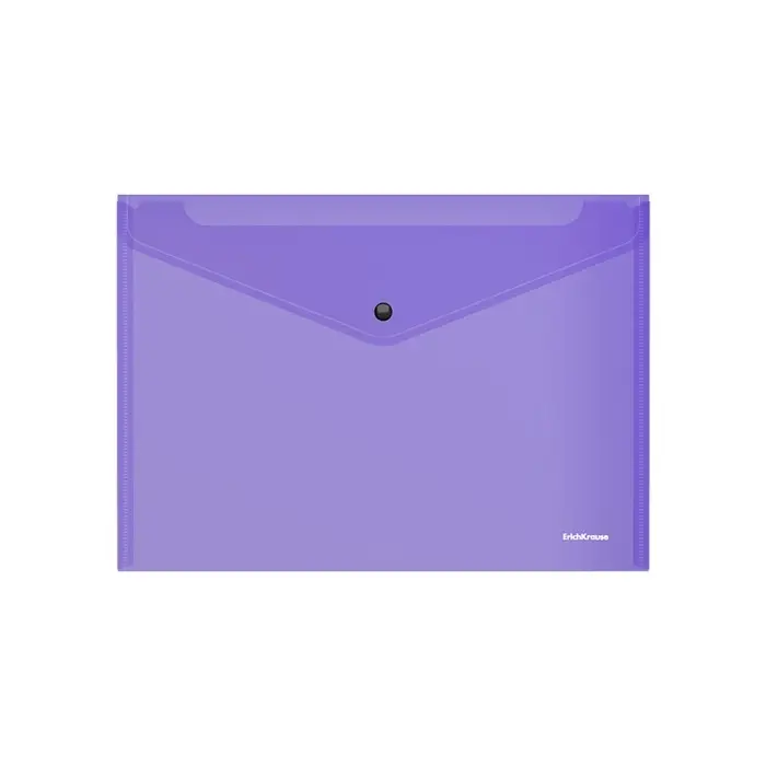 Папка-конверт на кнопке А4, 140 мкм, ErichKrause Fizzy Vivid, глянцевая, вмещает до 120 листов, полупрозрачная, микс Папка-конверт на кнопке А4, 140 мкм, ErichKrause Fizzy Vivid, глянцевая, вмещает до 120 листов, полупрозрачная, микс