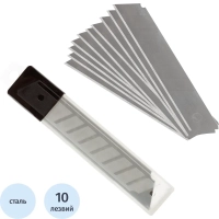 Лезвие запасное для ножей Attache 18мм 10шт./уп.пластиковый футляр