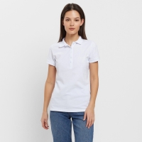 Футболка (поло) женская MINAKU REGULAR FIT: цвет белый, р-р 46