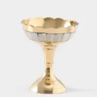 Креманка с ложечкой &laquo;Айс&raquo;, 9.5 см, латунь