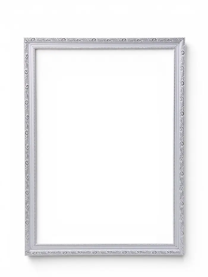 Рама для картин и зеркал Artex Bray, 50&times;70 см, пластик, белая с серебром