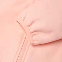 Ветровка демисезонная для девочек MINAKU из Softshell на флисе, непромокаемая, персиковый, рост 122 см