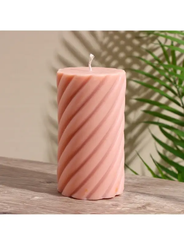 Свеча "Столб" 7,5х7,5х15 см, соевый воск, микс