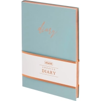 Ежедневник недатированный А5, 136л, Attache голубой